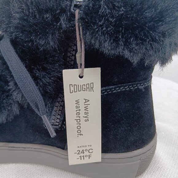 Cougar Waterproof Suede Faux Fur Ankle Boots NEW size 7 - Picture 4 of 10